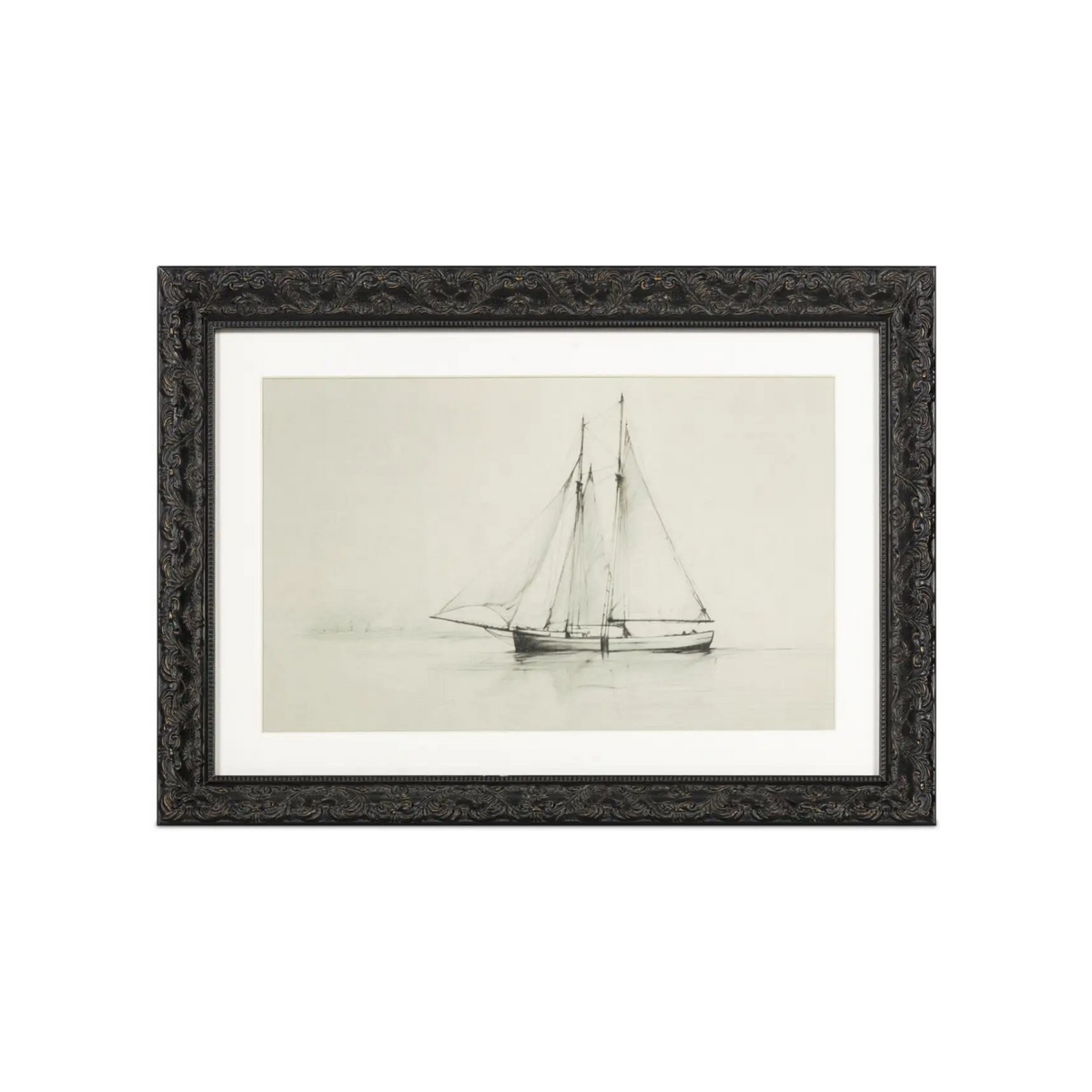 Headstay Framed Print in Glass [17"W x 12"H]