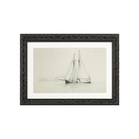 Headstay Framed Print in Glass [17"W x 12"H]