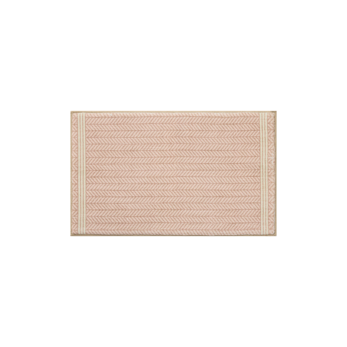 Marvin (Chris Loves Julia × Loloi) MRV-01 Bath Mat [Blush/Ivory]
