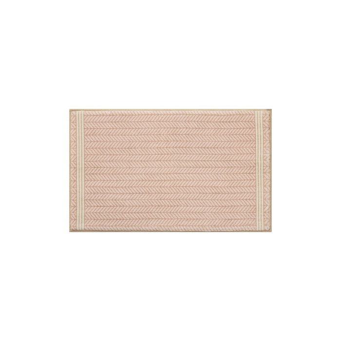 Marvin (Chris Loves Julia × Loloi) MRV-01 Bath Mat [Blush/Ivory]