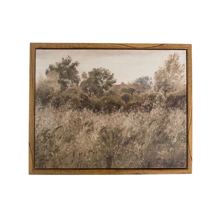 "Windy Meadow" Vintaged Framed Canvas