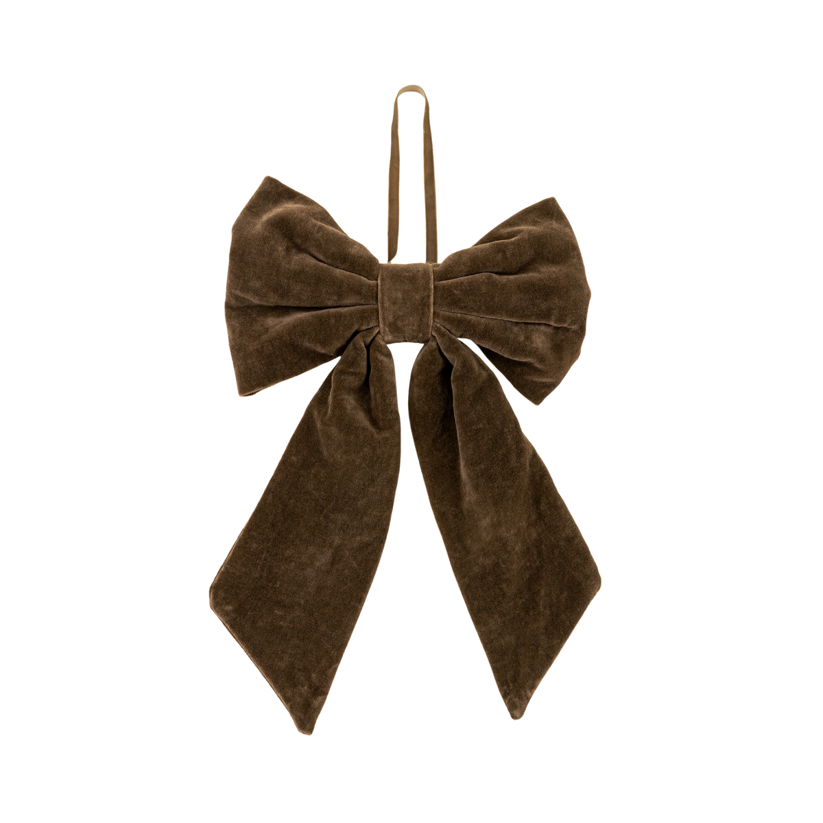 Velvet Hanging Bow [Chocolate]