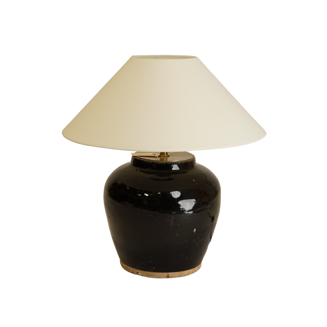 Leonne Vintage Pot Lamp - Empire Shade