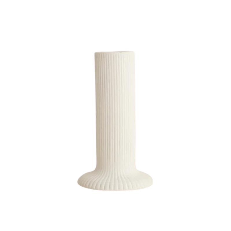 Ridge Ceramic Candle Holder