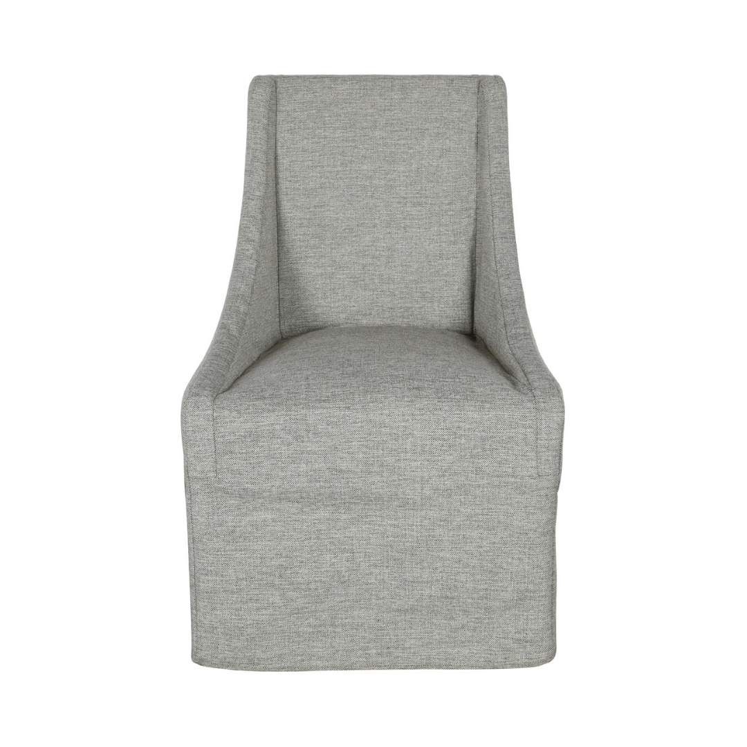 Wesson Upholstered Rolling Dining Chair