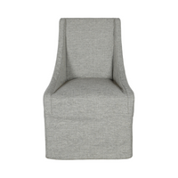 Wesson Upholstered Rolling Dining Chair