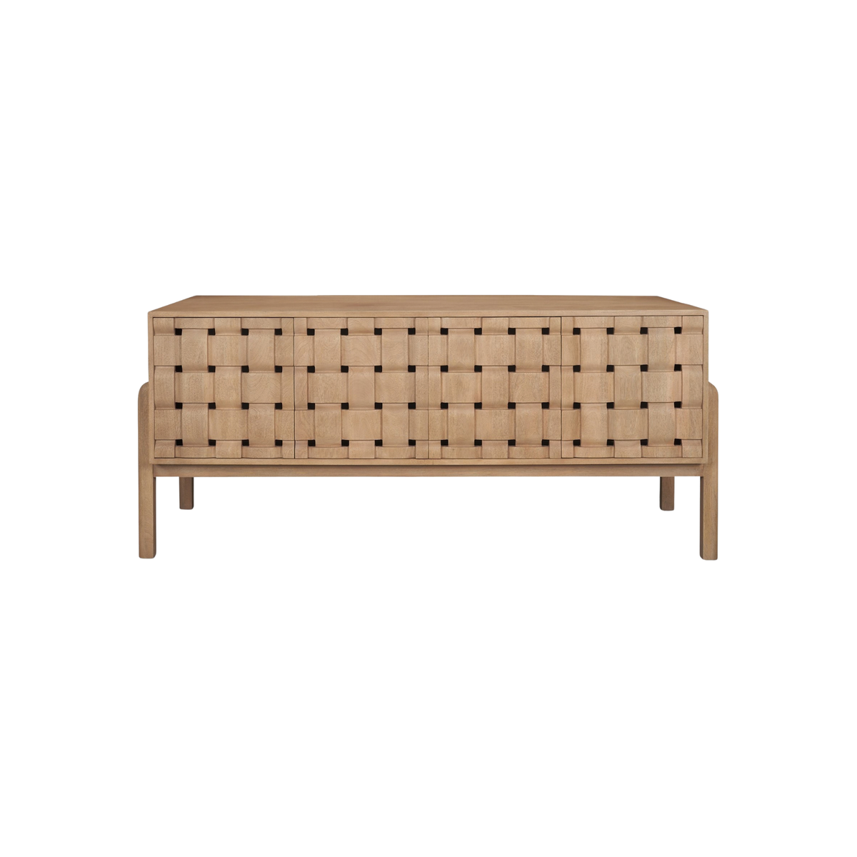 Trellyn Desk [/w Carved Woven Wood Front]