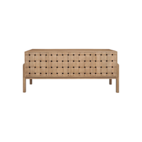 Trellyn Desk [/w Carved Woven Wood Front]