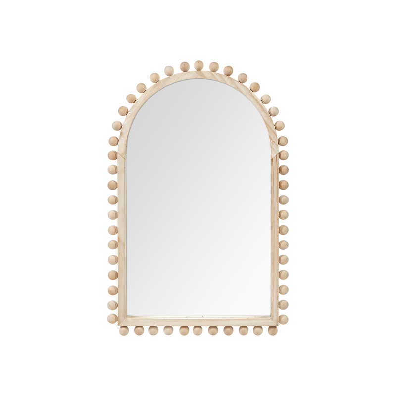 Leeds Arch Wood Mirror [23"W x 35"H]