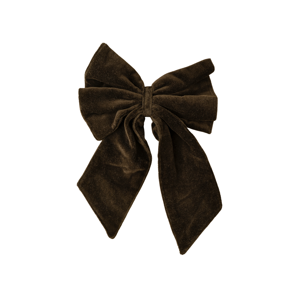 Bow Clip - Velvet [Midnight Green]