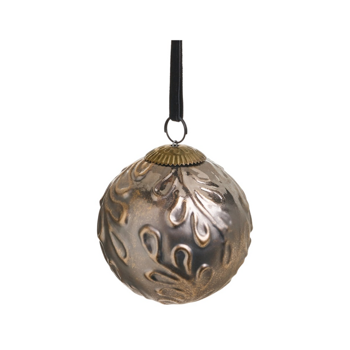Beige/Gold Ornament with Antique Design
