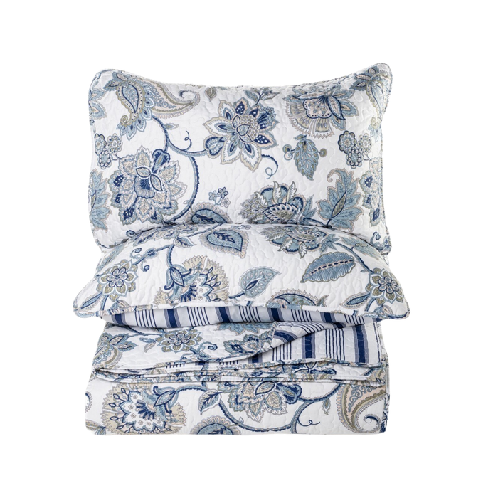 Paisley Reversible King Quilt Set