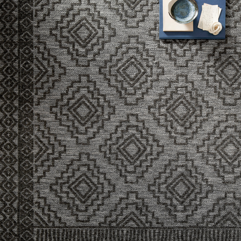 Rainier RAI-06 Grey / Charcoal (Indoor/Outdoor Rug)