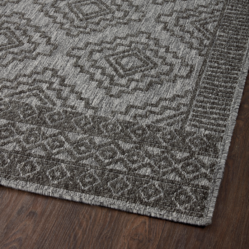 Rainier RAI-06 Grey / Charcoal (Indoor/Outdoor Rug)