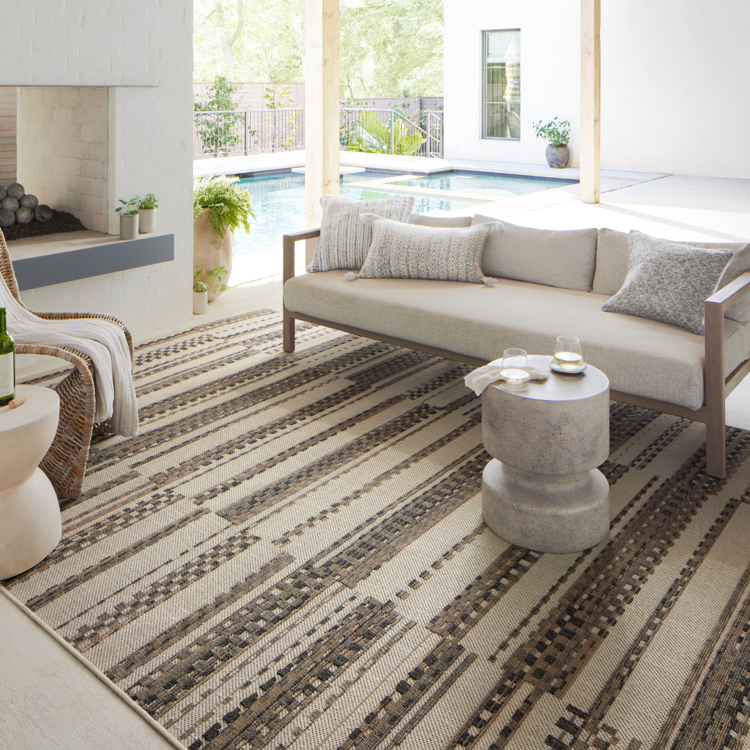 Rainier RAI-08 Ivory / Taupe (Indoor/Outdoor Rug)