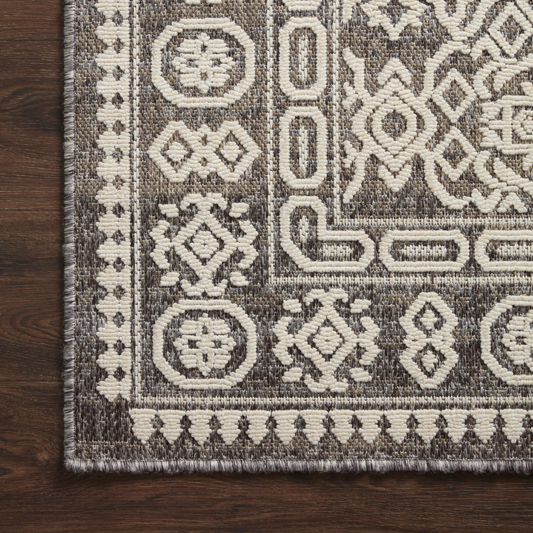 Rainier RAI-02 Pebble / Ivory (Indoor/Outdoor Rug)