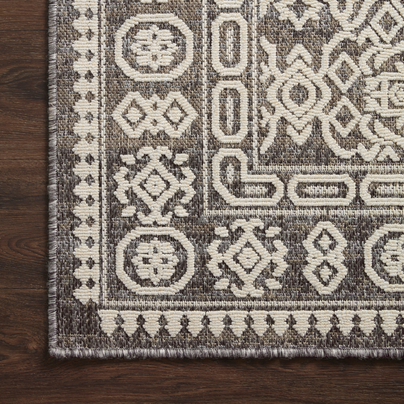 Rainier RAI-02 Pebble / Ivory (Indoor/Outdoor Rug)