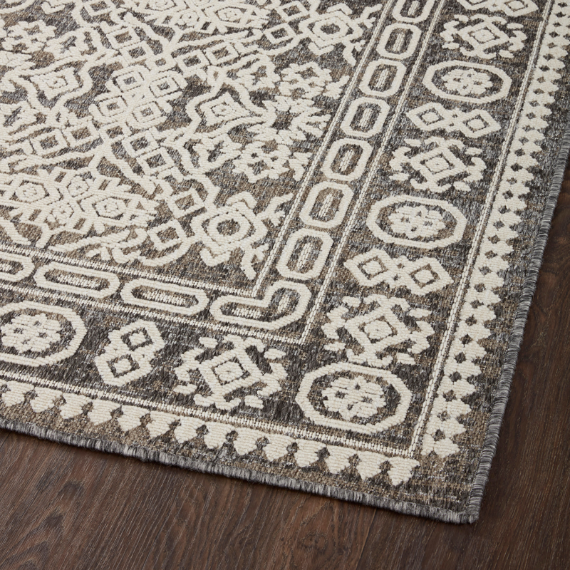 Rainier RAI-02 Pebble / Ivory (Indoor/Outdoor Rug)