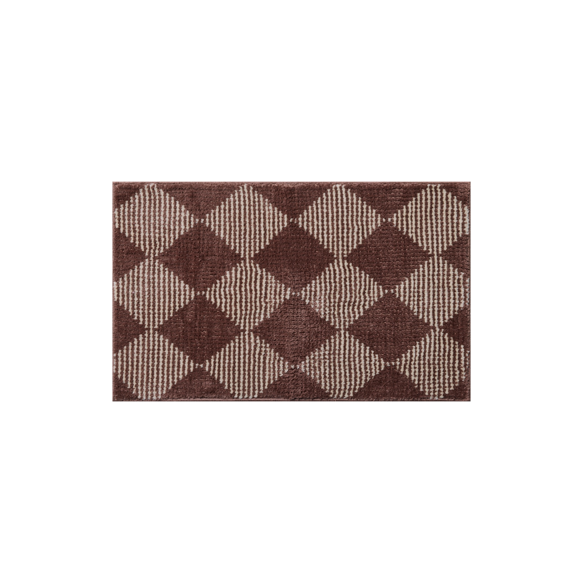 Lawrence (Chris Loves Julia × Loloi) LAW-01 Bath Mat [Plum/Ivory]