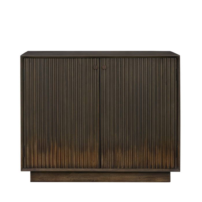 Cinder Distressed Wood Accent Cabinet