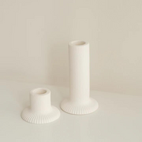 Ridge Ceramic Candle Holder