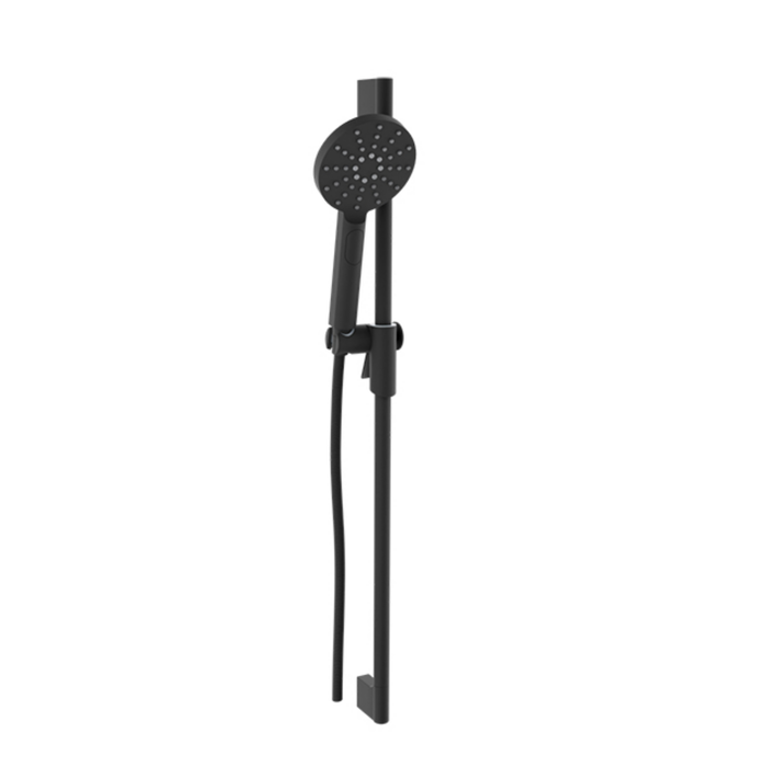 Sens 3-Spray Matte Black Sliding Shower Rod