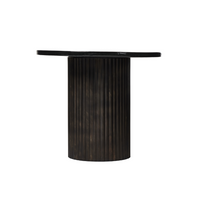 Roland End Table - Smoked Black Glass Top