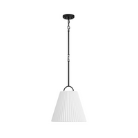 1-Light Knife Pleat Pendant