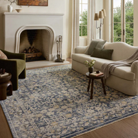 Clarisse CLS-05 Rug [Blue/Beige]