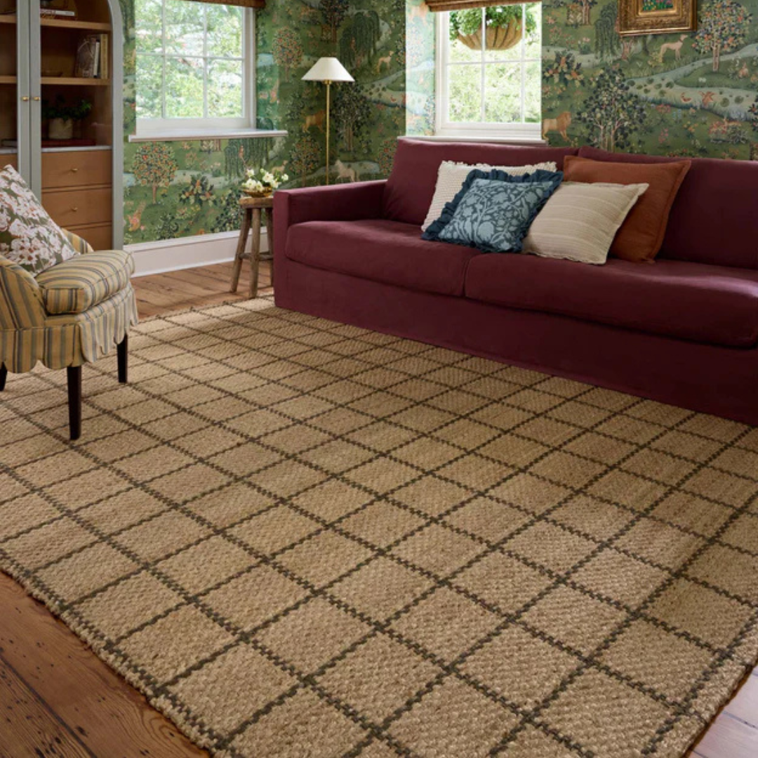 Fletcher FLE-01 (CJ) Natural/Olive Rug