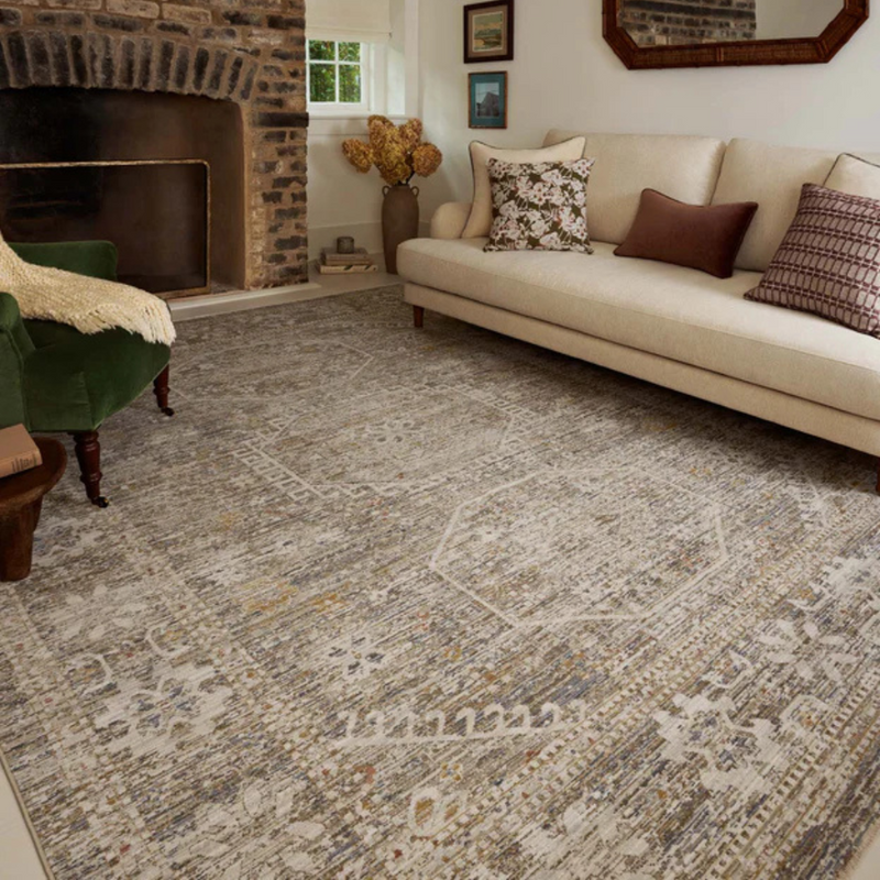 Ida IDA-01 (CJ) Taupe/Multi Rug