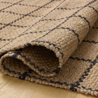 Fletcher FLE-01 (CJ) Natural/Black Rug