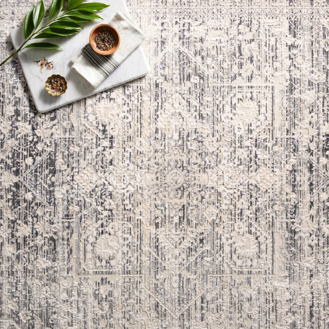 Homage HOM-04 Rug [Ivory/Grey]