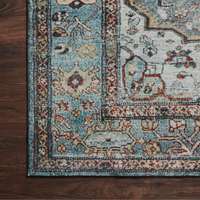 Margot MAT-05 Rug [Ocean/Brick]