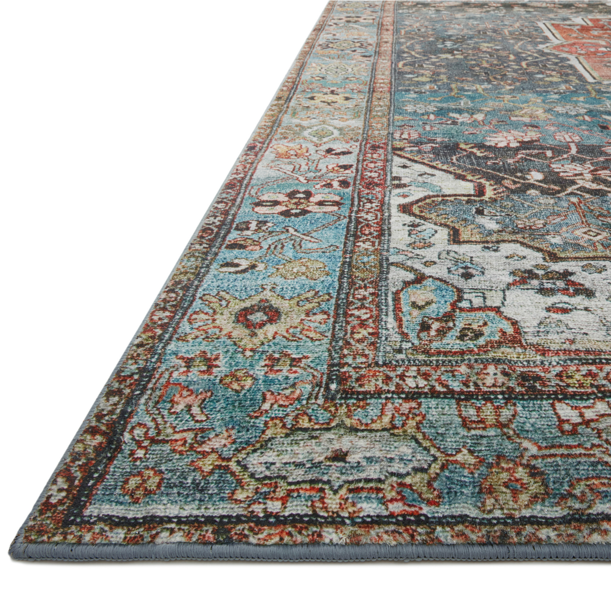 Margot MAT-05 Rug [Ocean/Brick]