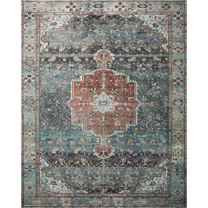 Margot MAT-05 Rug [Ocean/Brick]