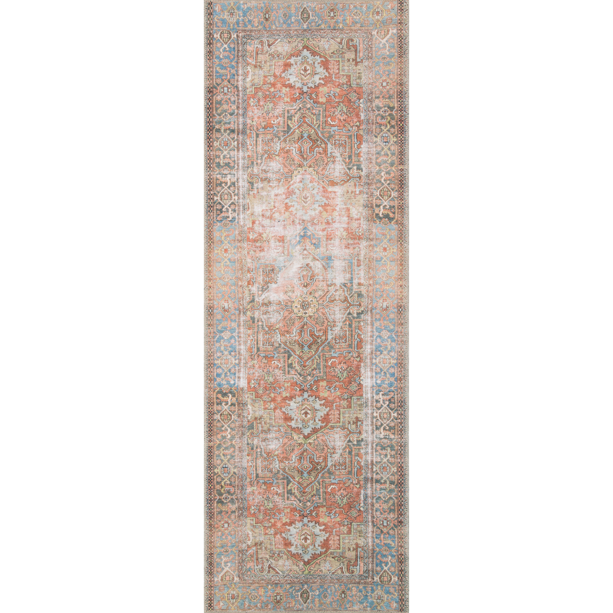 Loren LQ-15 Terracotta/Sky Rug