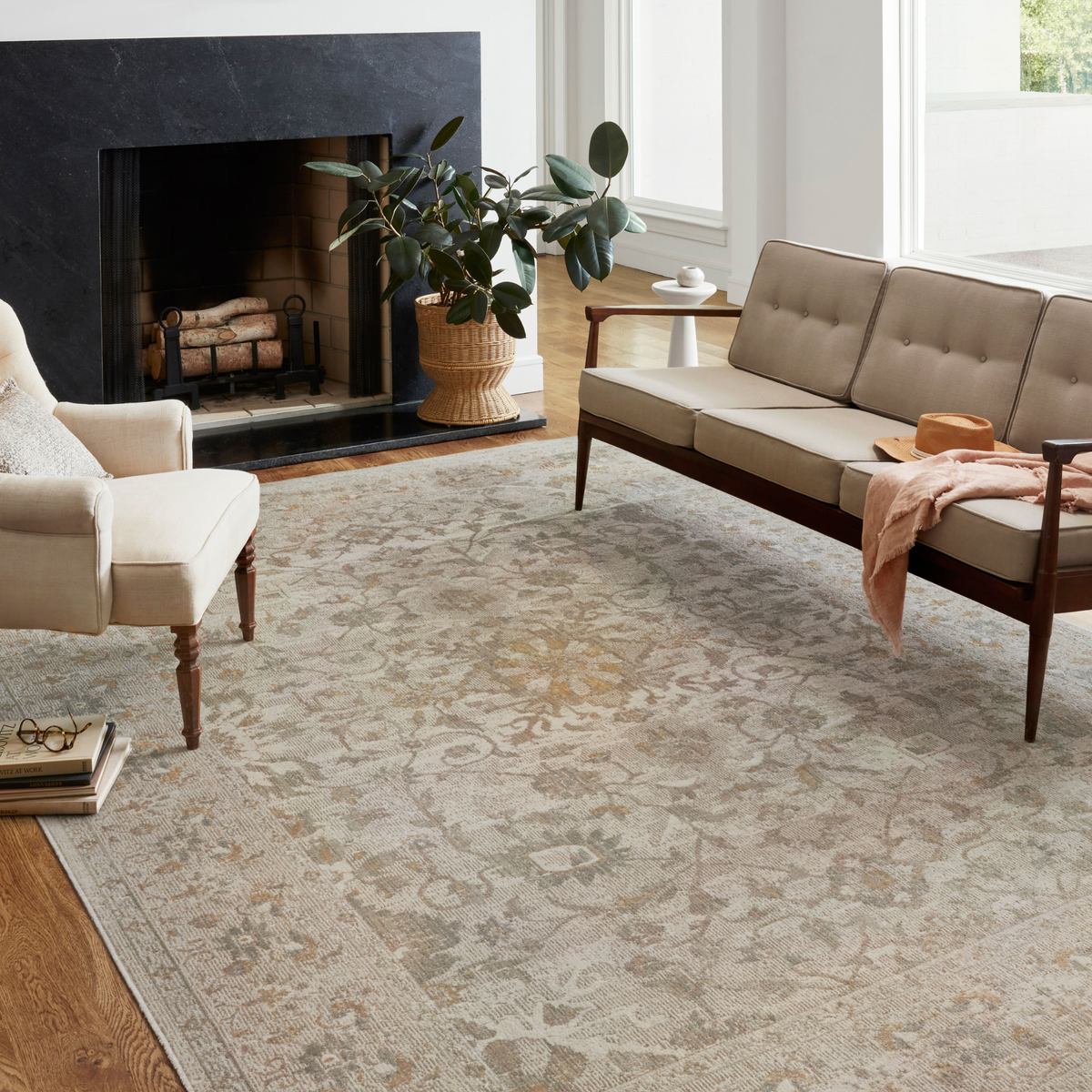 Rosemarie ROE-02 (CJ) Ivory/Natural Rug