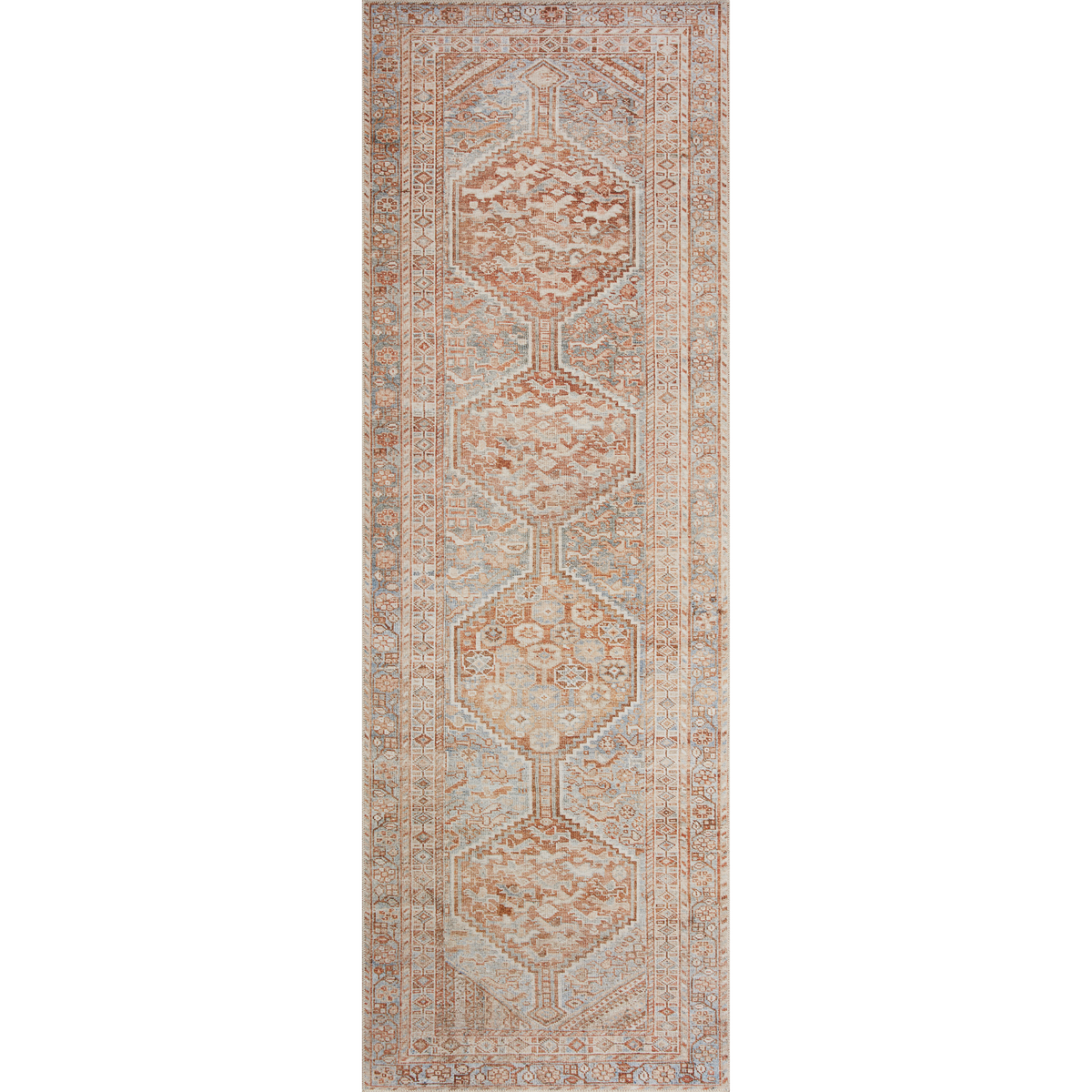 Jules JUL-04 (CJ) Tangerine/Mist Rug