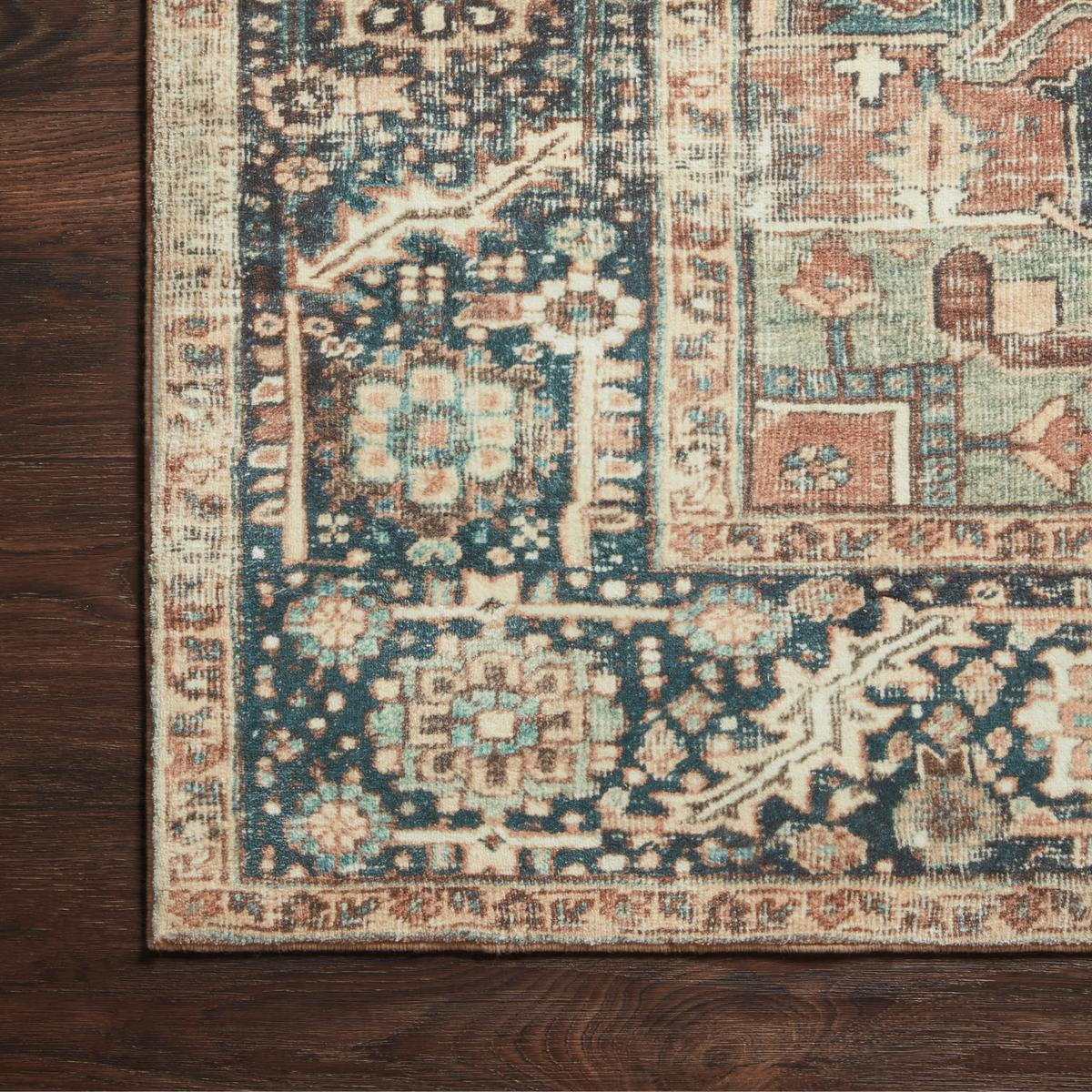 Margot MAT-02 Rug [Terracotta/Lagoon]