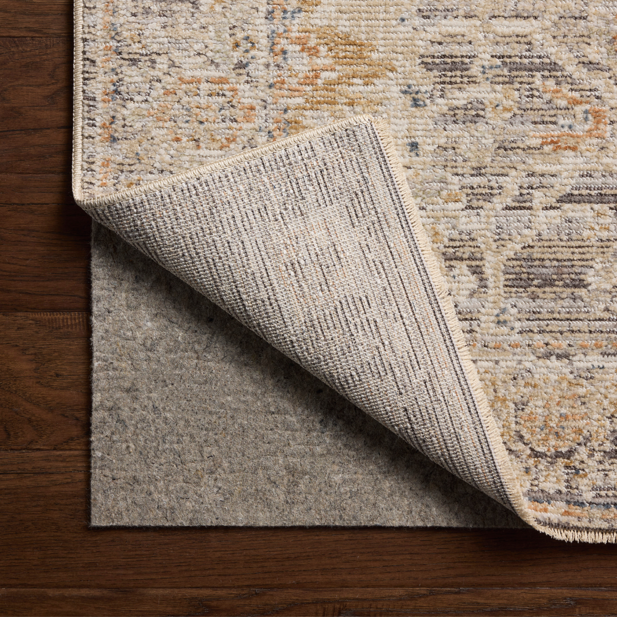 Milena MLE-05 Rug [Charcoal/Apricot]