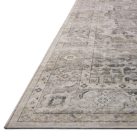 Josie (Amber Lewis × Loloi) JOS-03 Machine Washable Rug [Silver/Natural]