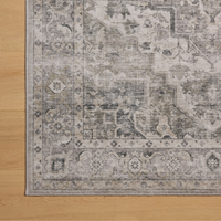 Josie (Amber Lewis × Loloi) JOS-03 Machine Washable Rug [Silver/Natural]