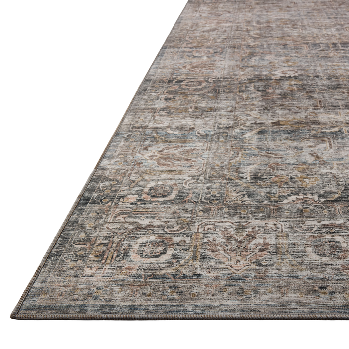 Josie (Amber Lewis × Loloi) JOS-05 Machine Washable Rug [Dove/Gold]