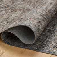 Josie (Amber Lewis × Loloi) JOS-05 Machine Washable Rug [Dove/Gold]