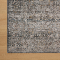 Josie (Amber Lewis × Loloi) JOS-05 Machine Washable Rug [Dove/Gold]