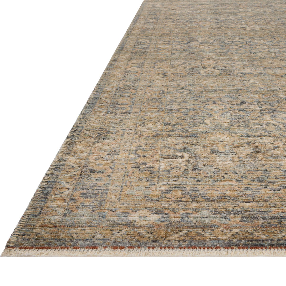 Molly (Amber Lewis × Loloi) MOL-02 Rug [Denim/Gold]