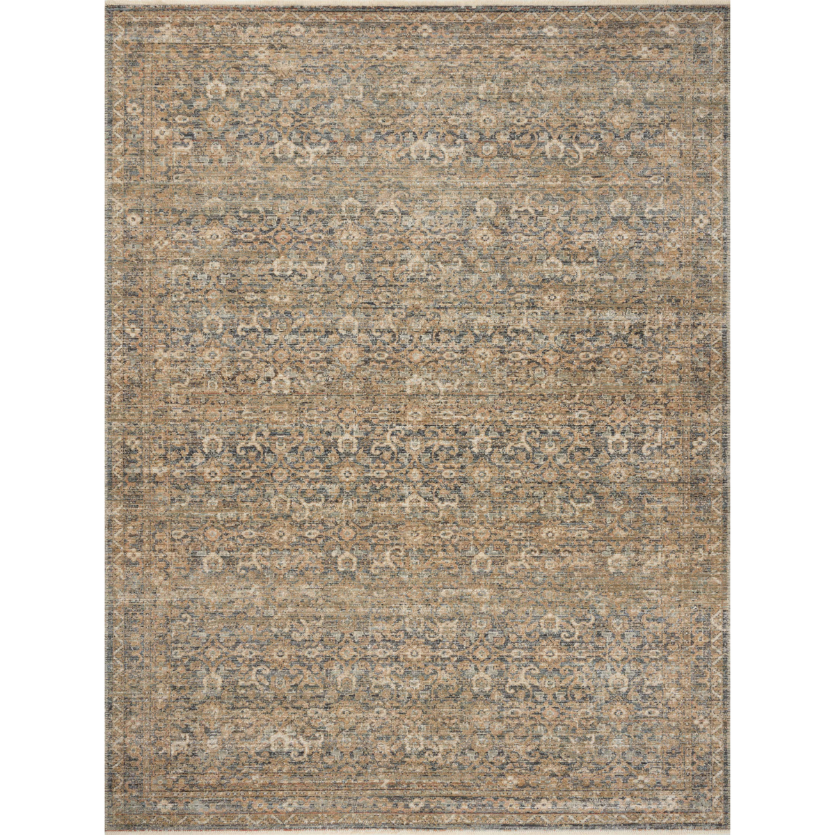 Molly (Amber Lewis × Loloi) MOL-02 Rug [Denim/Gold]