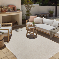 Malibu (Amber Lewis × Loloi) MAB-05 Indoor/Outdoor Rug [Ivory/Dove]