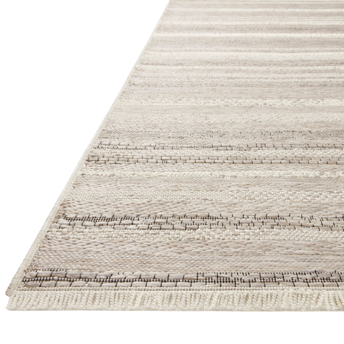 Malibu (Amber Lewis × Loloi) MAB-02 Indoor/Outdoor Rug [Ivory/Dove]